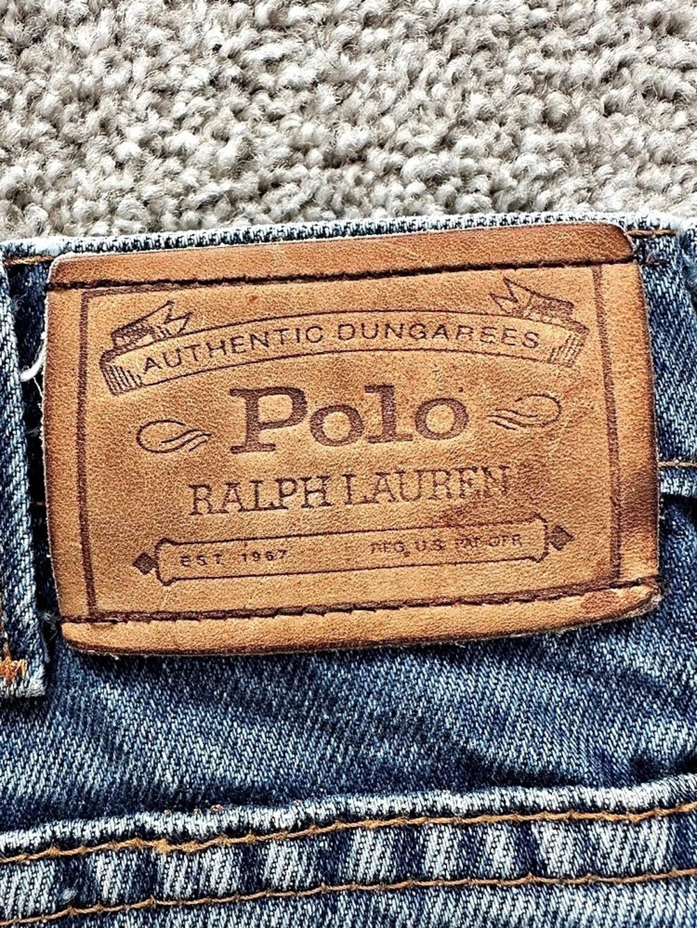 Vintage Polo Ralph Lauren Jeans Made in Canada Authentic Dungarees Straight 34
